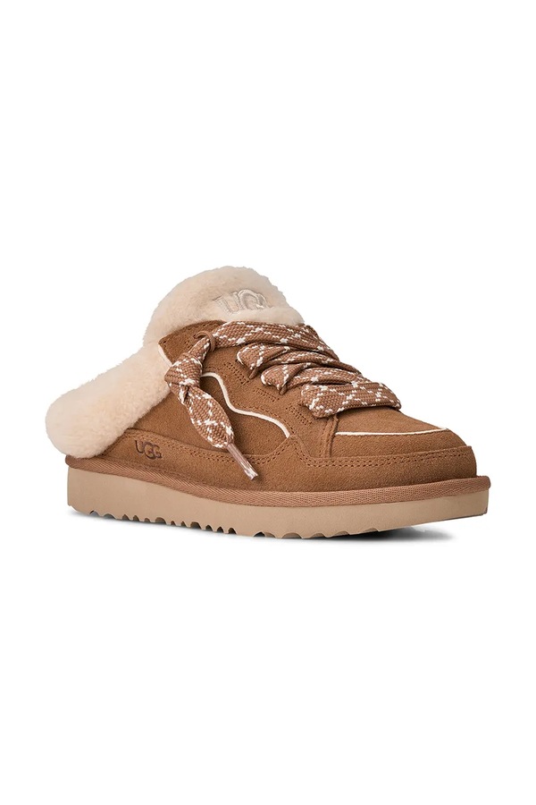 Взуття дитяче замшеве UGG LOWMEL MULE колір коричневий фото 2