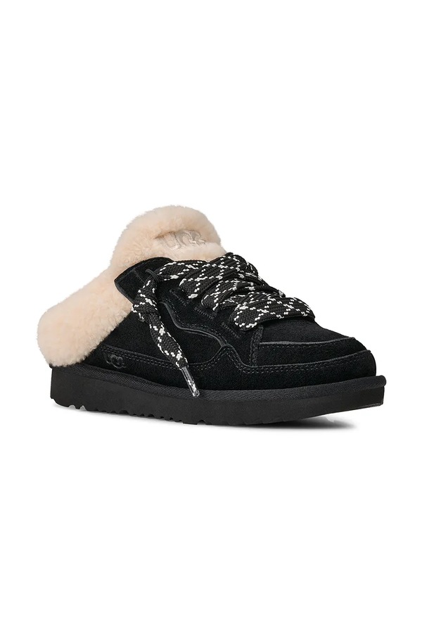 Взуття дитяче замшеве UGG LOWMEL MULE колір чорний фото 2