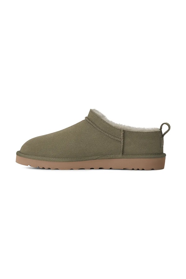 Капці чоловічі замшеві UGG M Classic Micro колір зелений фото 4