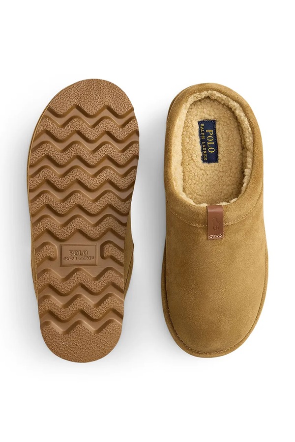 Капці чоловічі замшеві Polo Ralph Lauren Reade Clog колір коричневий фото 4