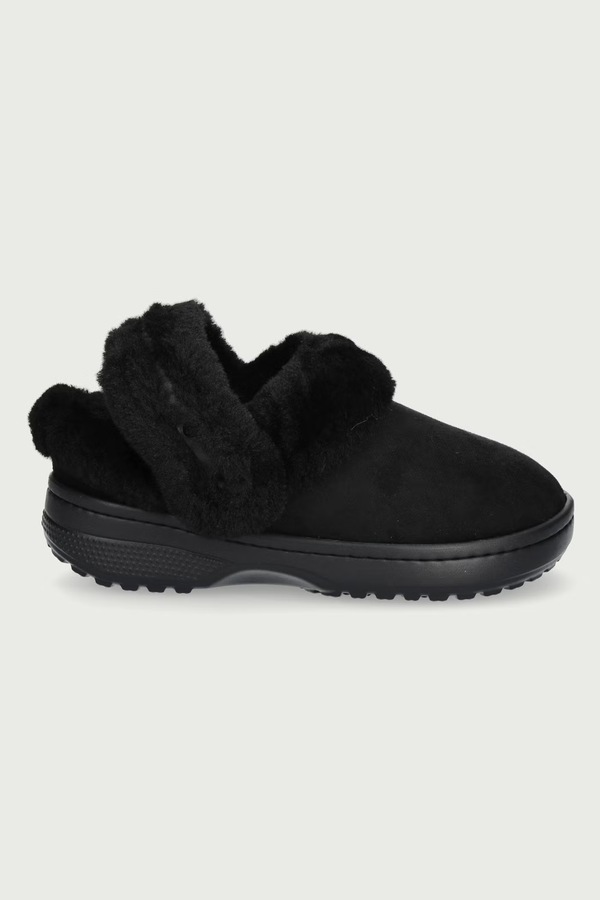 Капці Crocs Classic Unfurgettable Suede Clog колір чорний