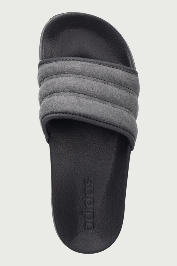 Шльопанці замшеві adidas Adilette Noshower колір сірий фото 4