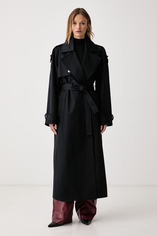 Пальто жіноче бавовняне Le Privé SOLANGE COAT NOIR колір чорний