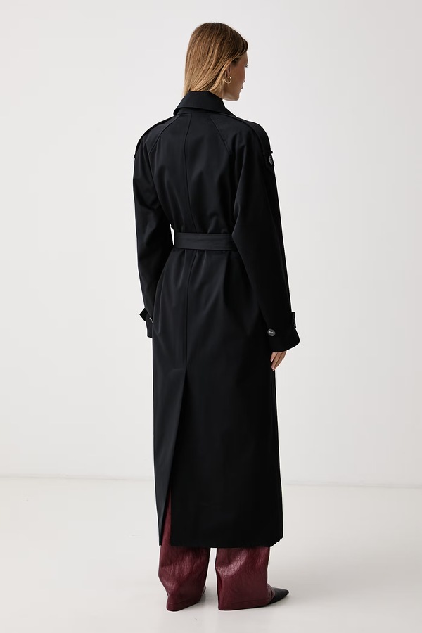 Пальто жіноче бавовняне Le Privé SOLANGE COAT NOIR колір чорний фото 3