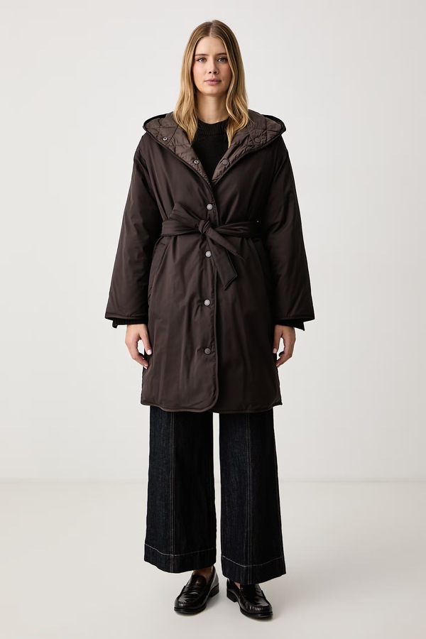 Двостороння куртка жіноча Weekend Max Mara WKDMASSA колір коричневий