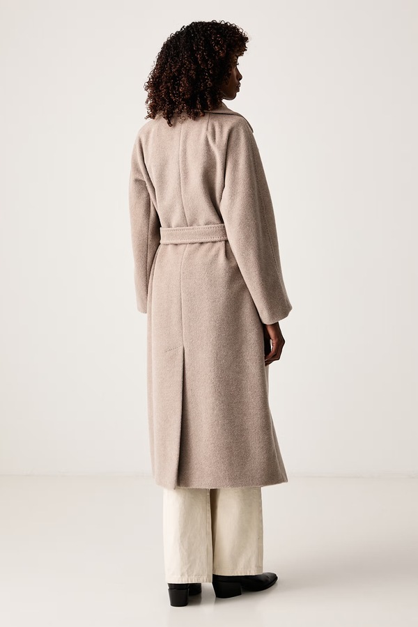 Пальто женское с шерстью Weekend Max Mara WKDTEMPERA цвет бежевый фото 2