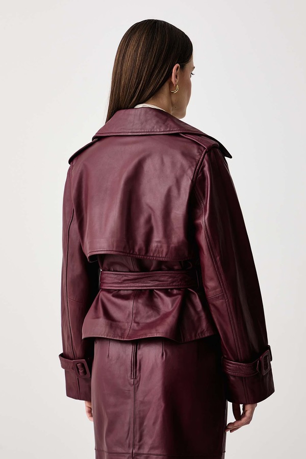 Шкіряна куртка жіноча Pedro del Hierro фото 2