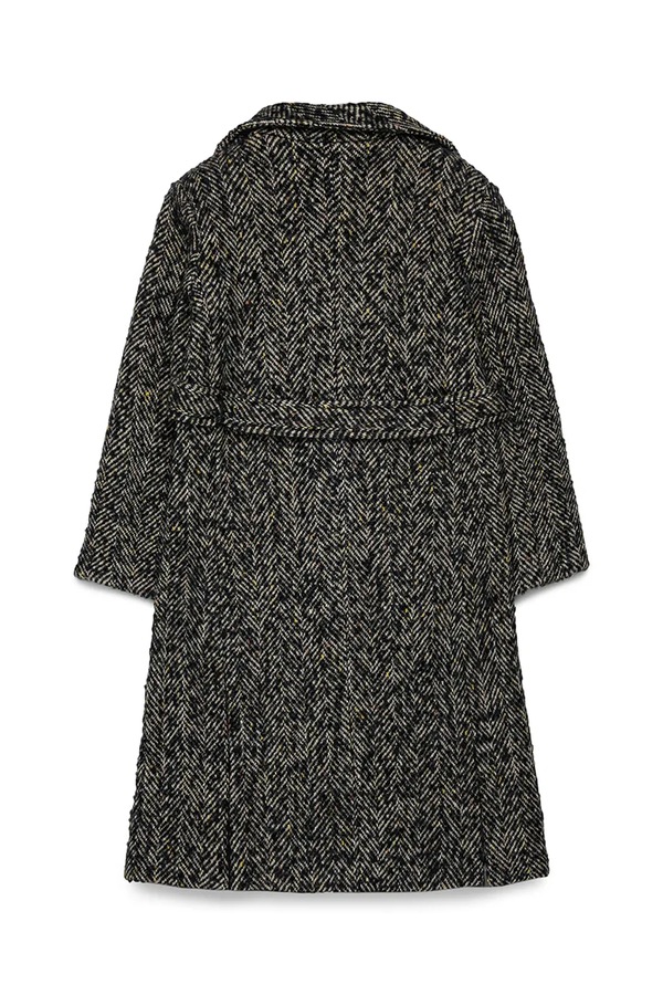 Пальто дитяче з вовною Max&Co. MAXJ1F JACKET колір чорний фото 2