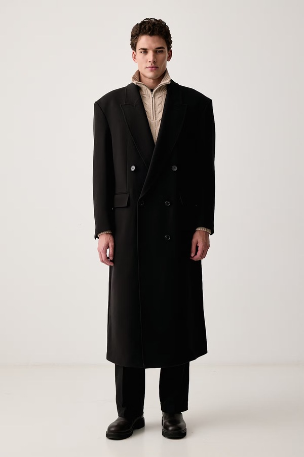 Пальто чоловіче Karl Lagerfeld колір чорний