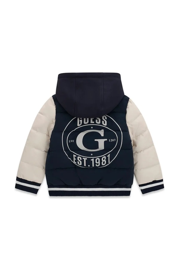 Стьобана куртка дитяча Guess колір темно-синій
