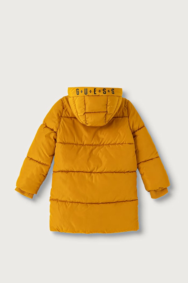 Зимова куртка дитяча Guess колір жовтий фото 2