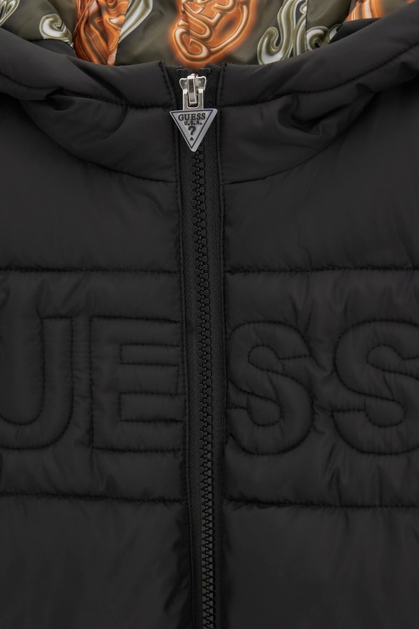 Зимова куртка дитяча Guess колір чорний фото 3