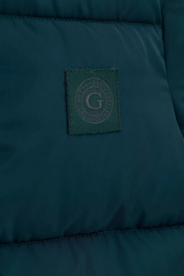 Стьобана куртка дитяча Guess колір бірюзовий фото 2