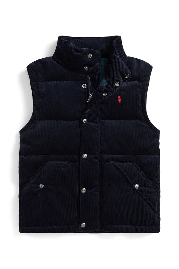 Пухова куртка дитяча бавовняна Polo Ralph Lauren колір темно-синій фото 3