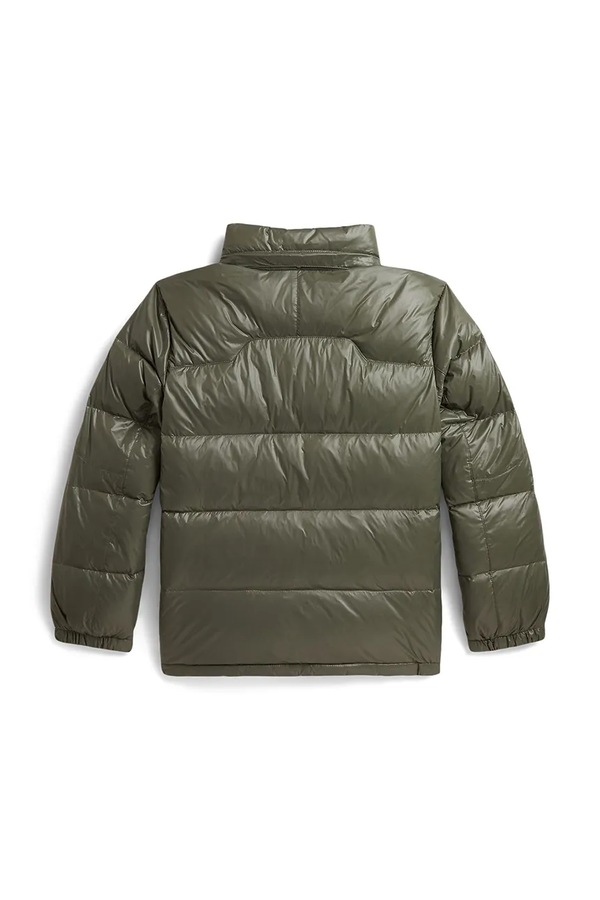 Пухова куртка дитяча Polo Ralph Lauren колір зелений фото 3