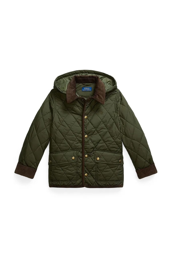 Стьобана куртка дитяча Polo Ralph Lauren колір зелений фото 2