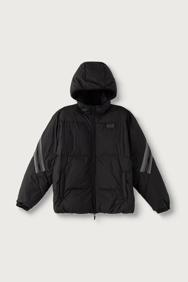 Куртка дитяча EA7 Emporio Armani колір чорний