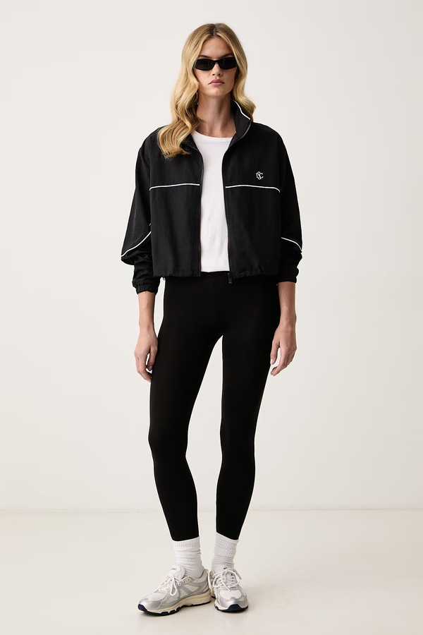 Коротка куртка жіноча Le Privé VARSITY JACKET колір чорний