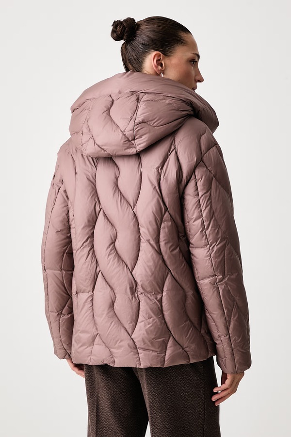 Пухова куртка жіноча Blauer колір коричневий фото 3