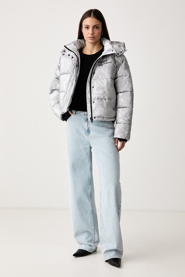 Куртка жіноча Karl Lagerfeld Jeans колір сірий