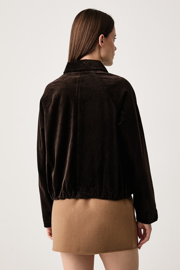 Куртка жіноча вельветова DKNY колір коричневий фото 3