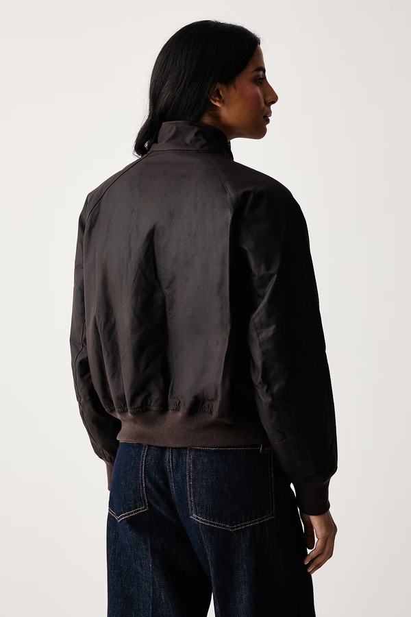 Куртка женская хлопковая Barbour Ivybridge цвет коричневый фото 2