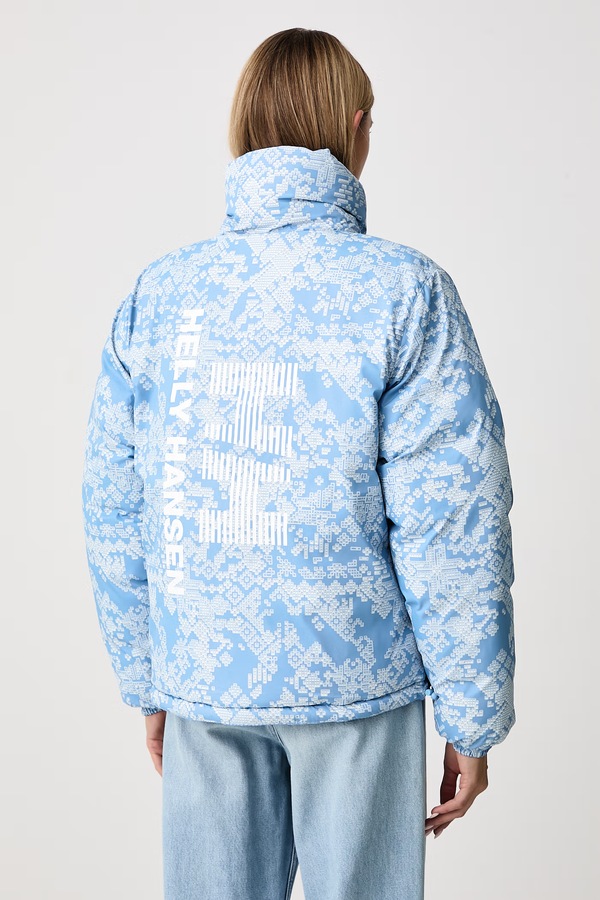 Двостороння куртка жіноча Helly Hansen REVERSIBLE PUFFER колір блакитний фото 3
