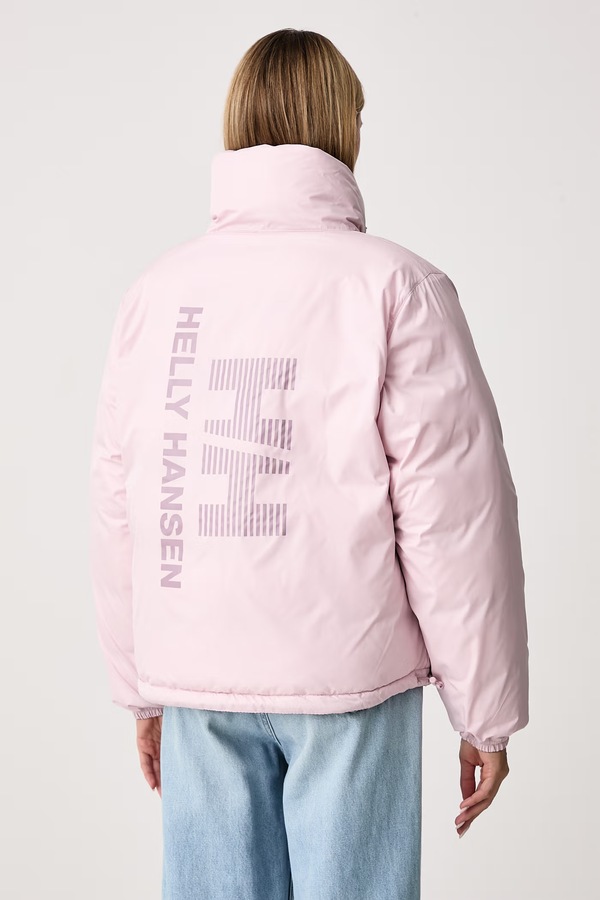 Двостороння куртка жіноча Helly Hansen REVERSIBLE PUFFER колір рожевий фото 3