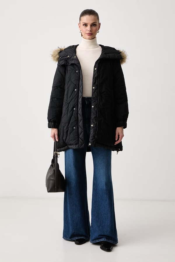 Двостороння куртка жіноча Weekend Max Mara WKDANFORA колір чорний фото 3