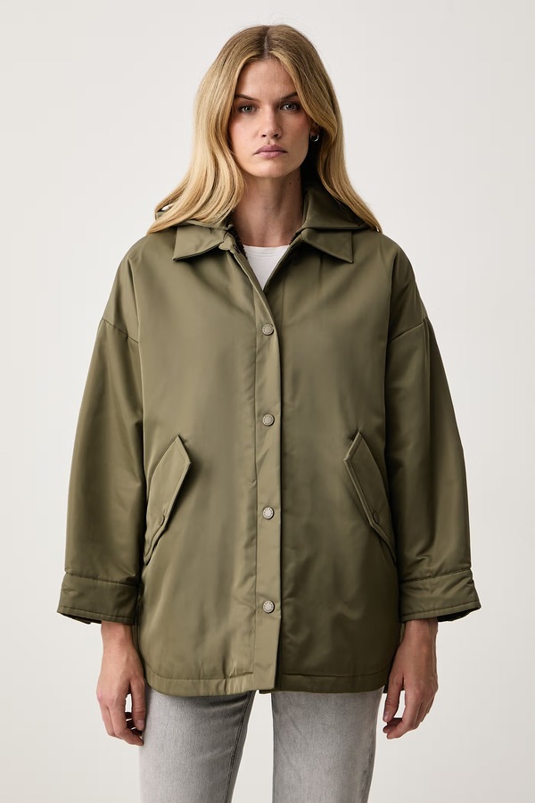 Двостороння куртка жіноча Weekend Max Mara WKDSPIGOLA колір зелений