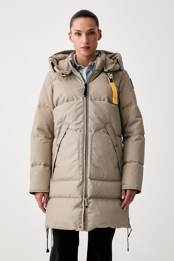 Пуховая куртка женская Parajumpers LONG BEAR цвет бежевый