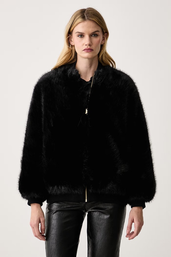 Куртка-бомбер жіноча Armani Exchange колір чорний
