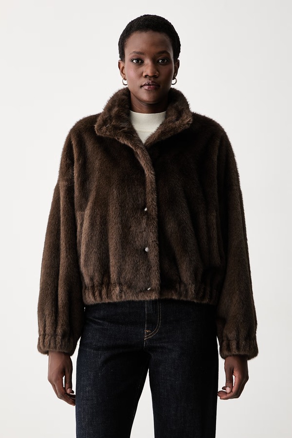 Коротка куртка жіноча Weekend Max Mara WKDANEMONE колір коричневий