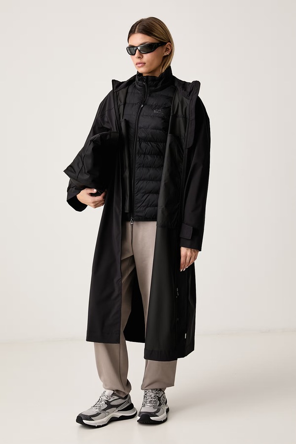 Куртка 3-в-1 жіноча EA7 Emporio Armani колір чорний фото 2