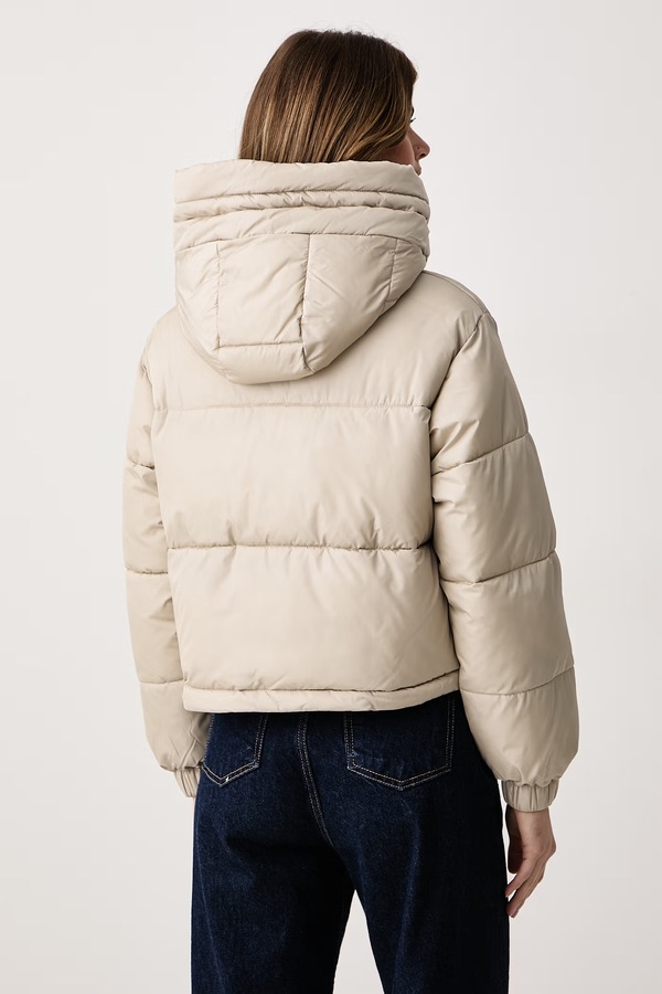 Стьобана куртка жіноча Save The Duck MAUDE колір бежевий фото 3