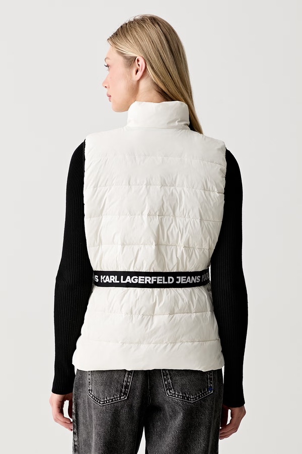 Безрукавка жіноча Karl Lagerfeld Jeans колір бежевий фото 2