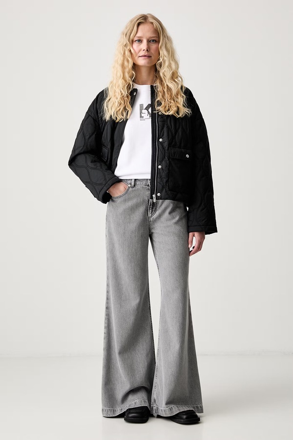 Демісезонна куртка жіноча Karl Lagerfeld Jeans колір чорний