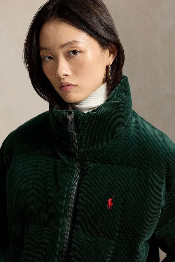 Пухова куртка жіноча Polo Ralph Lauren колір зелений фото 4