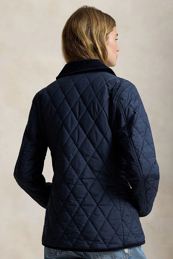 Стьобана куртка жіноча Polo Ralph Lauren колір темно-синій