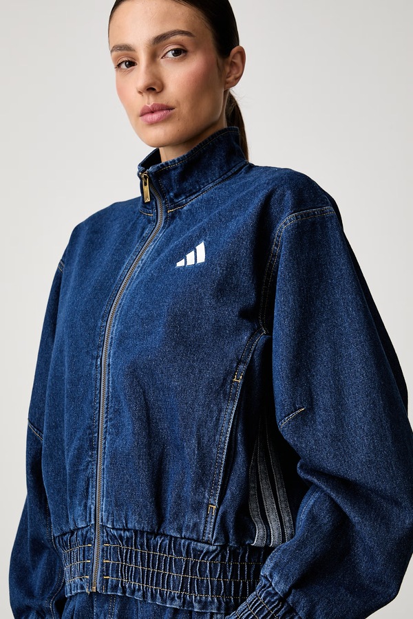 Куртка жіноча джинсова adidas Denim Pack колір темно-синій фото 4