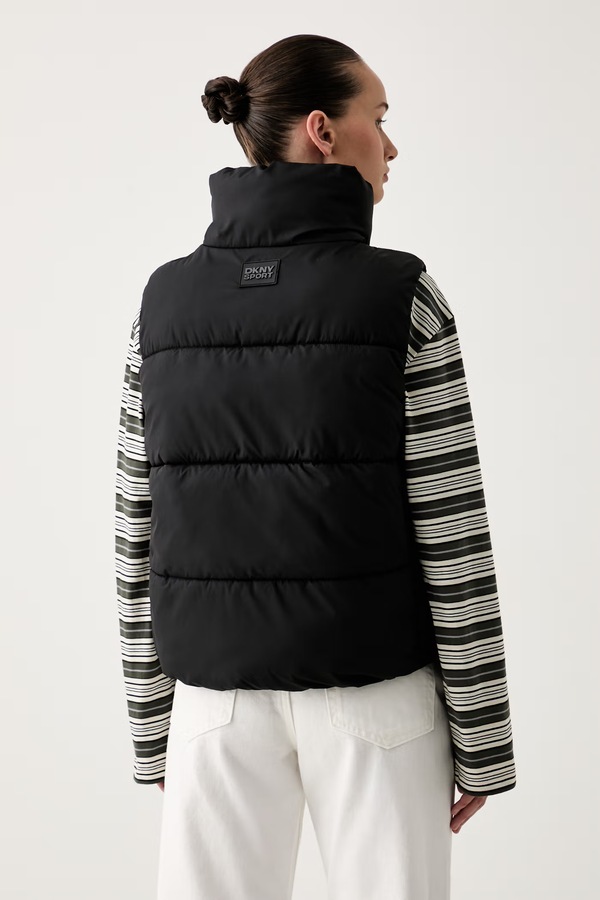 Безрукавка жіноча DKNY колір чорний фото 2