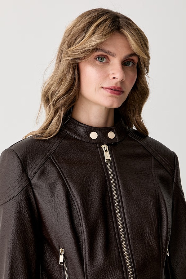 Демісезонна куртка жіноча Guess MARLENE колір коричневий фото 4