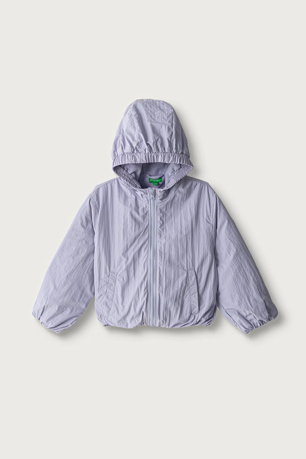 Короткая куртка детская United Colors of Benetton цвет фиолетовый