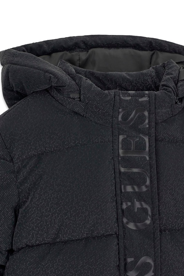 Зимова куртка дитяча Guess колір чорний фото 3