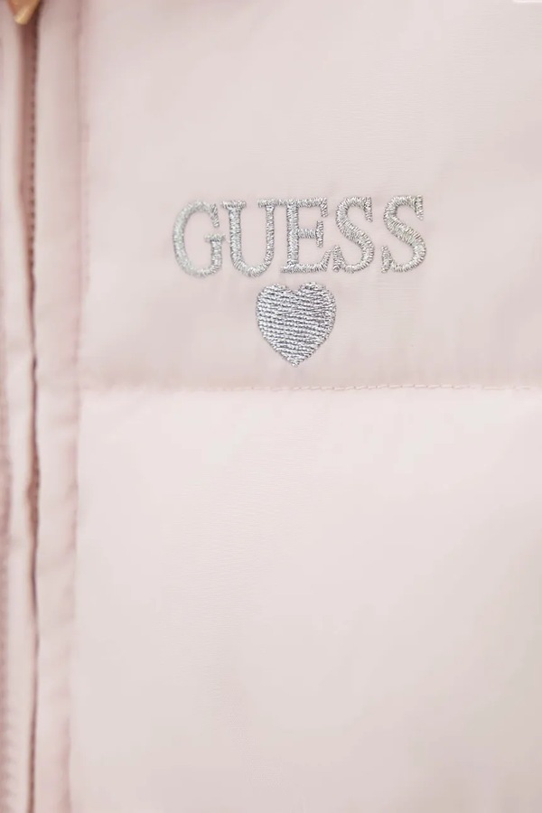 Стеганая куртка детская Guess цвет розовый фото 2
