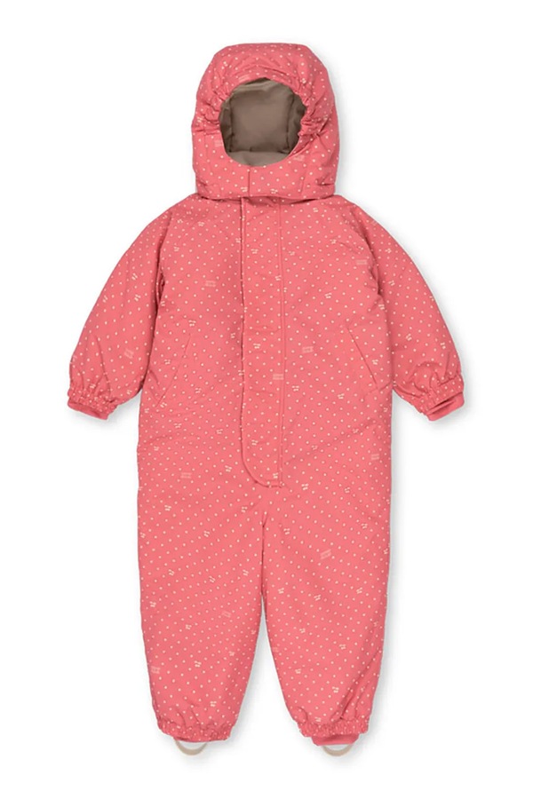 Детский комбинезон Konges Sløjd NOHR SNOWSUIT PRINT цвет розовый