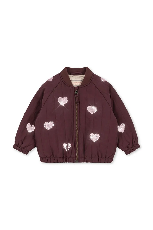 Куртка-бомбер детская Konges Sløjd JUNO SEQUIN BOMBER JACKET цвет коричневый
