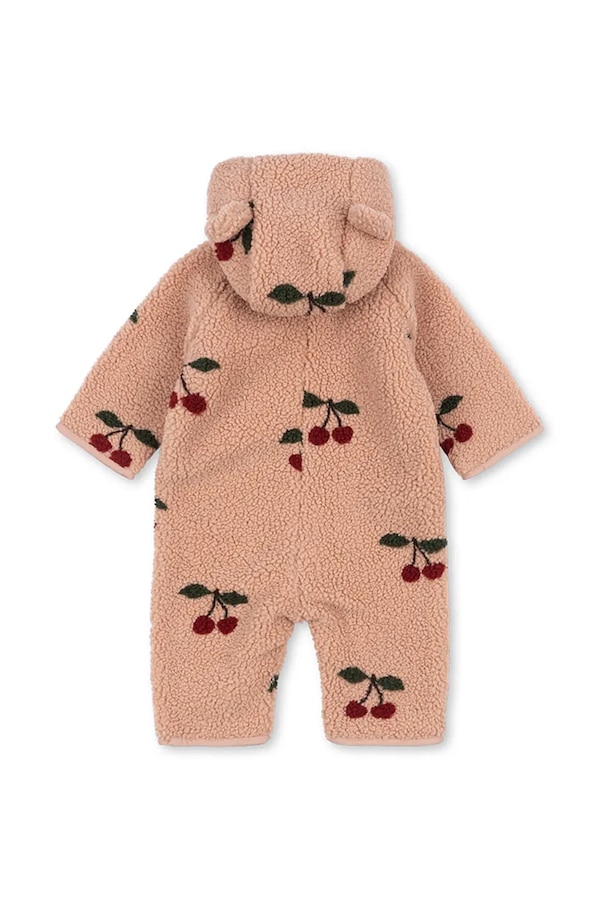 Комбінезон дитячий флісовий Konges Sløjd JODY TEDDY ONESIE GRS колір рожевий