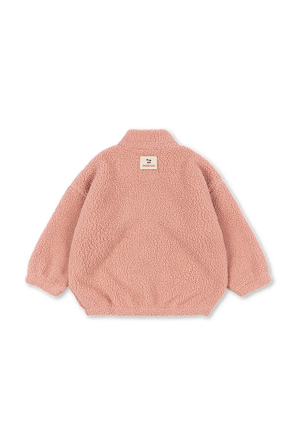 Куртка дитяча флісова Konges Sløjd JODY TEDDY JACKET GRS колір рожевий фото 2
