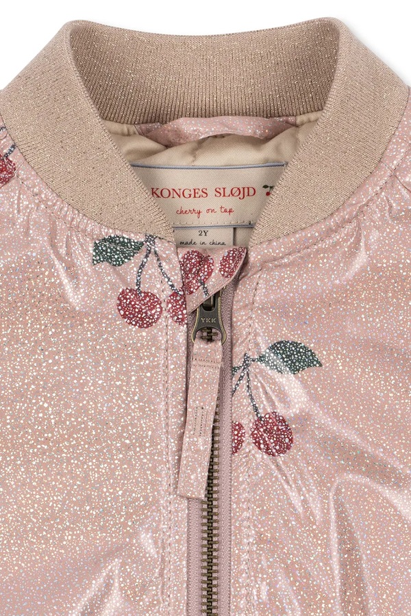 Демисезонная куртка детская Konges Sløjd JUNO SPARKLE BOMBER JACKET цвет розовый фото 2